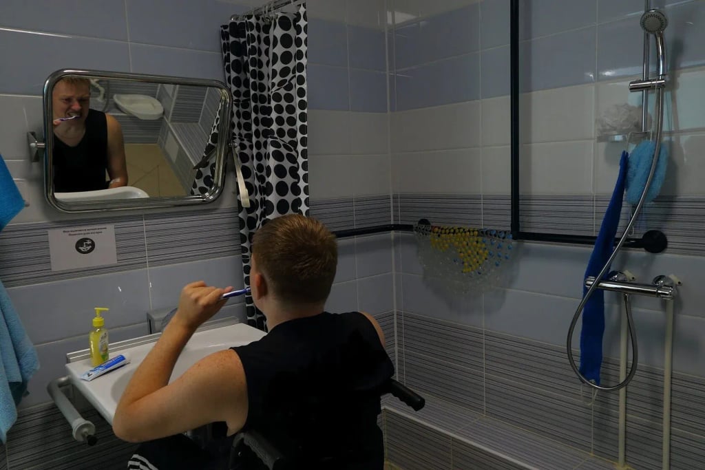 Оборудованный санузел в Клиническом Институте Мозга